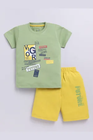 Zeal Boys Printed T-shirt with Shorts