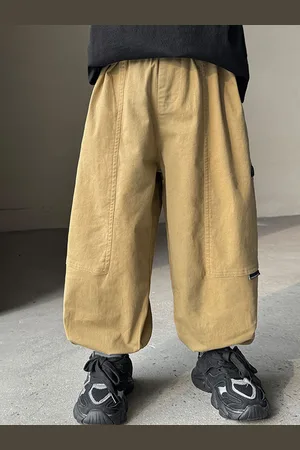 LULU & SKY Boys Loose Fit High-Rise Parachute Pant