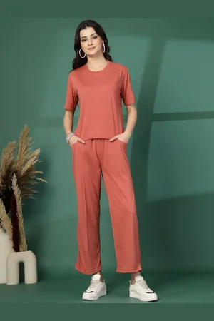 Chemistry Round Neck T-Shirt With Trousers