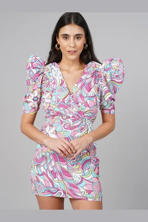 Cation Floral Satin Dress