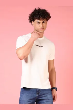 V-Mart Men Solid Round Neck Cotton T-shirt