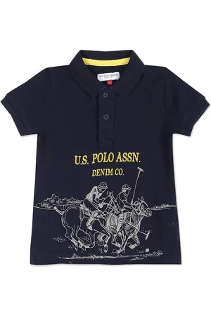 Ralph Lauren Boys Graphic Printed Pure Cotton Polo Collar T-shirt