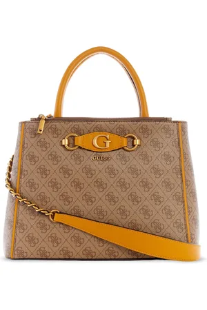 Guess Women Brand Logo Printed Structured Handheld Bag