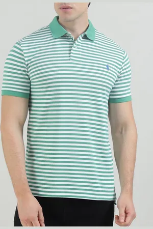 Ralph Lauren Men Striped Polo Collar Cotton T-shirt