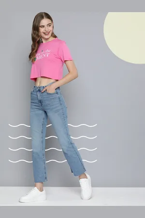 Mast & Harbour Women Typography Printed T-shirt