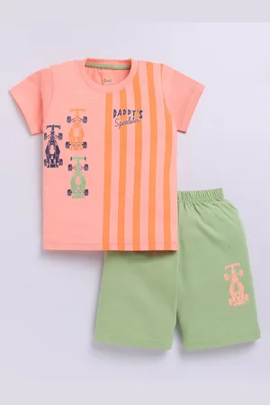 Zeal Boys Printed T-shirt with Shorts
