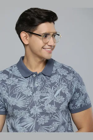 Mast & Harbour Men Floral Printed Polo Collar Pure Cotton T-shirt