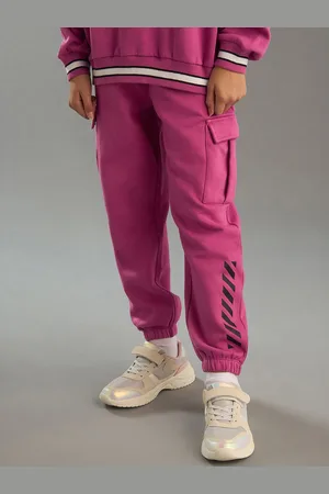 Max Collection Girls Printed Cargo Joggers