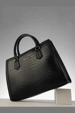 Forever 21 Animal Textured Structured Handheld Bag