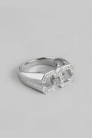 DressBerry Women Stone-Studded Finger Ring