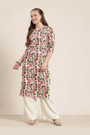 HERE&NOW Floral Print Straight Kurta
