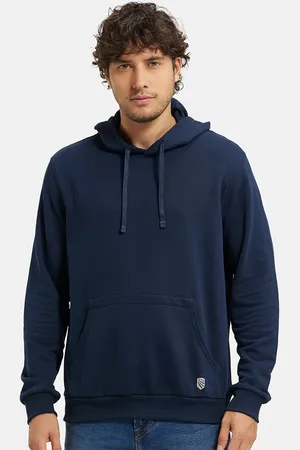 Jockey Combed Cotton Rich French Terry Hoodie Sweatshirt with Ribbed Cuffs-UM54