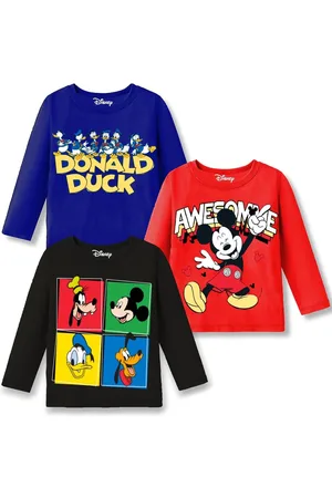 Miss and Chief Boys 3 Mickey Mouse Printed T-shirt