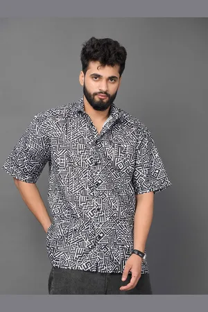 Brown brothers Unisex Relaxed Opaque Printed Casual Shirt