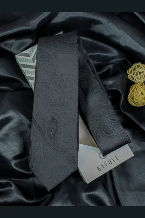 Kavove Men Woven Design Broad Tie