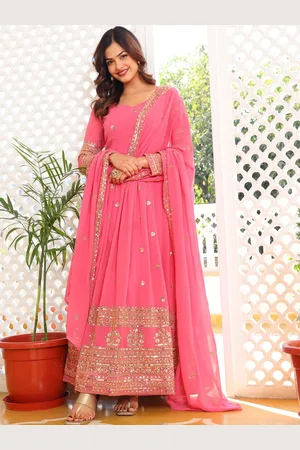 Ethnic Yard Women Ethnic Motifs Embroidered Regular Sequinned Kurta with Pyjamas & With Dupatta