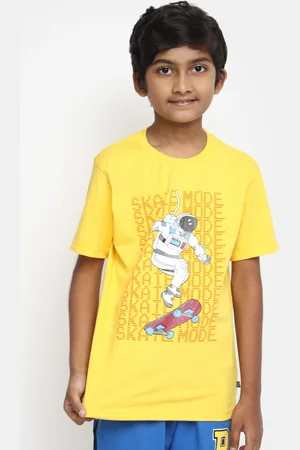 V-Mart Boys Graphic Cotton T-Shirt