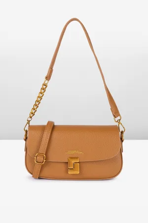 French Connection Textured PU Structured Shoulder Bag