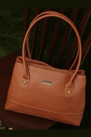 FOSTELO Women Tan PU Structured Shoulder Bag
