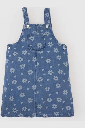 DeFacto Floral Print Pinafore Dress