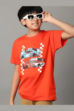 V-Mart Boys Graphic Printed Round Neck Cotton T-shirt