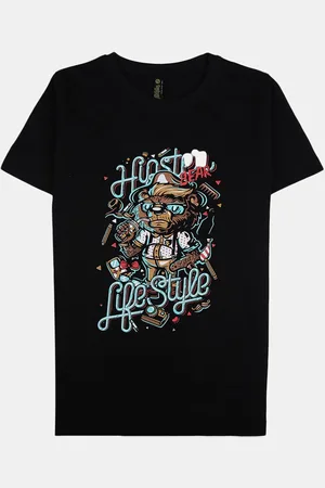 V-Mart Boys Graphic Printed Cotton T-Shirt