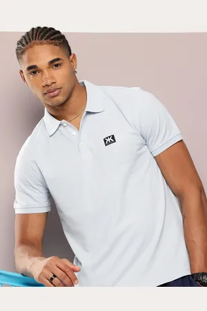 Kook N Keech Brand Logo Detail Pure Cotton Polo Collar T-shirt