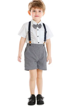 LULU & SKY Boys Shirt with Shorts