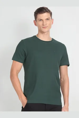 Arrow Round Neck Short Sleeve Cotton Regular T-shirt