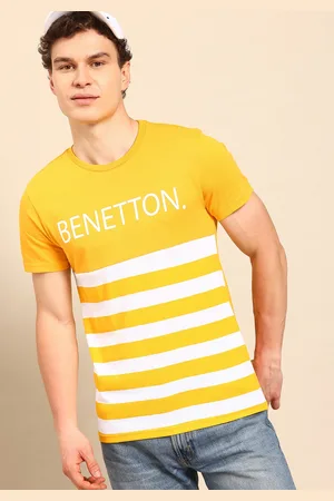 Benetton Printed Striped T-shirt