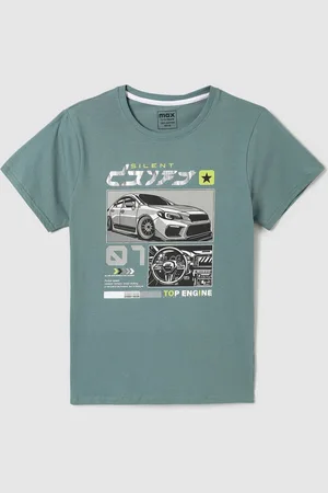 Max Collection Boys Printed Applique T-shirt