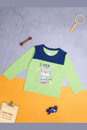 V-Mart Kids Graphic Printed Round Neck Long Sleeve Cotton T-shirt