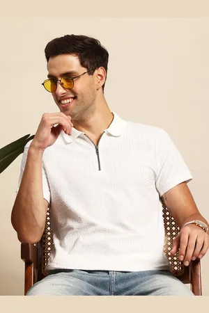 Mast & Harbour Men Polo Collar T-shirt