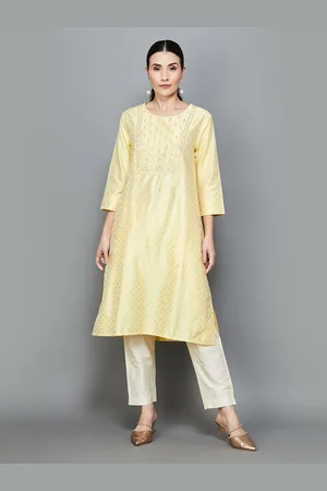 Lifestyle Ethnic Motifs Printed Straight Kurta with Trousers