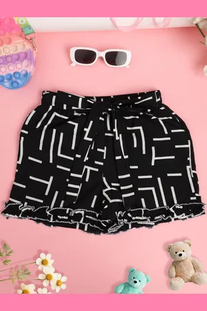 Cutiekins Girls Printed Mid-Rise Shorts