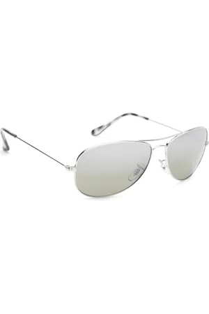Ray-Ban Unisex Polarized Silver Lens Pilot Sunglasses - 0RB3562003/5J59