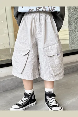 LULU & SKY Boys Loose Fit Cargo Shorts