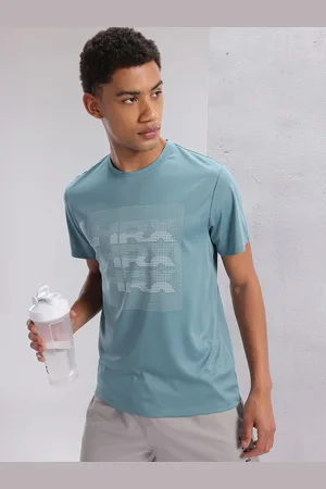 HRX Twin Collection Brand Logo Printed Rapid-Dry Training T-shirt