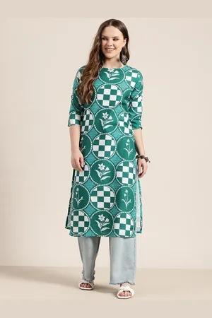 HERE&NOW Printed Straight Kurta