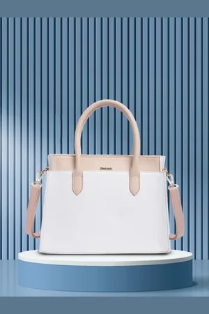 Fastrack Colourblocked Zip Detail PU Shopper Handheld Bag