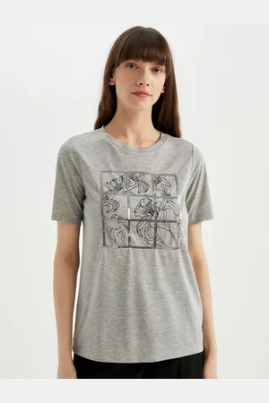 DeFacto Women Typography Printed T-shirt