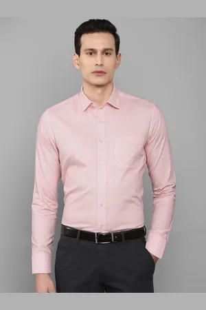 Louis Philippe Men Pink Slim Fit Pure Cotton Formal Shirt