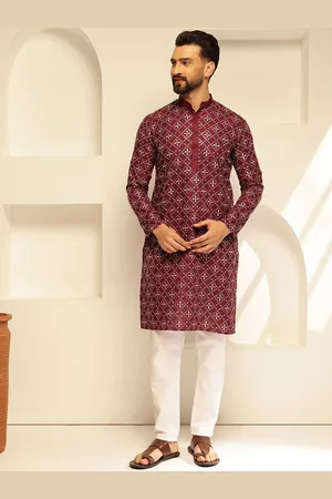 SOJANYA Floral Embroidered Thread Work Cotton Silk Straight Kurta