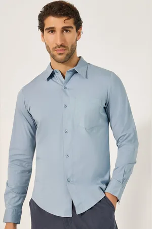 Styli Men Slim Fit Opaque Casual Shirt