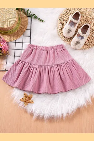 LULU & SKY Girls A-Line Flounce Hem Skirts