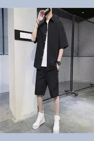 Stylecast Shirt Collar Neck Short Sleeves Shirt With Shorts Co-Ords