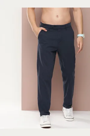 HARVARD Men Relaxed Straight Leg Straight Fit Trousers