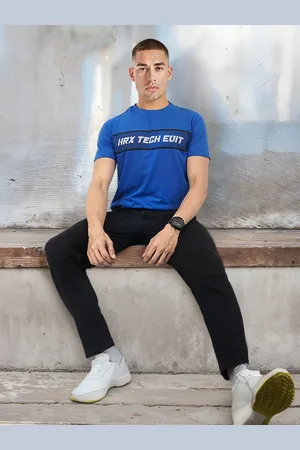 HRX Regular-Fit Brand Logo Print T-shirt