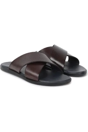 RARE RABBIT Men Leather Comfort Sandals