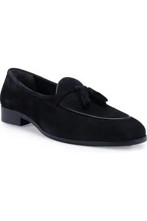 ROSSO BRUNELLO Men Leather Formal Tassel Loafers